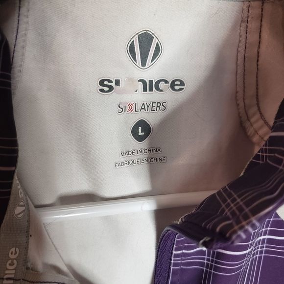 𝅺sun Ice purple grey spring fall jacket Large - Picture 5 of 8